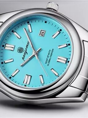 Blue Dial Stainless Steel Smartwatch